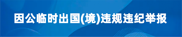 因公臨時出國(境) 違規違紀舉報